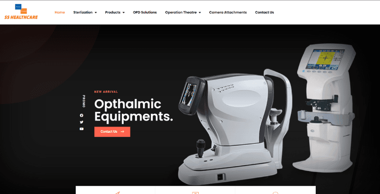 1SS Health Care – Medical Equipment E-Commerce Website