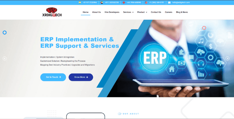 XR DigiTech – Corporate Website