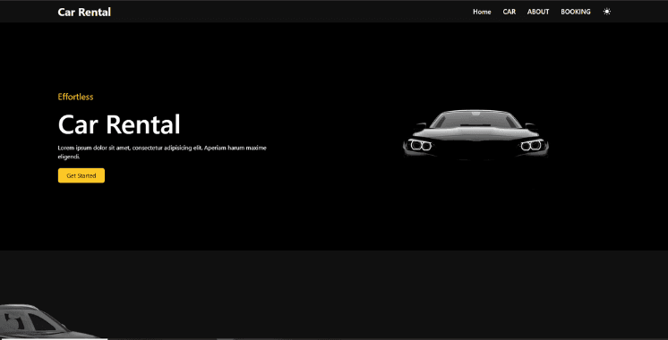 Car Rental – React Frontend