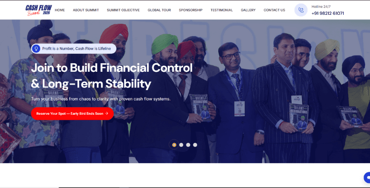 Cash Flow Summit 2026 — Event Website