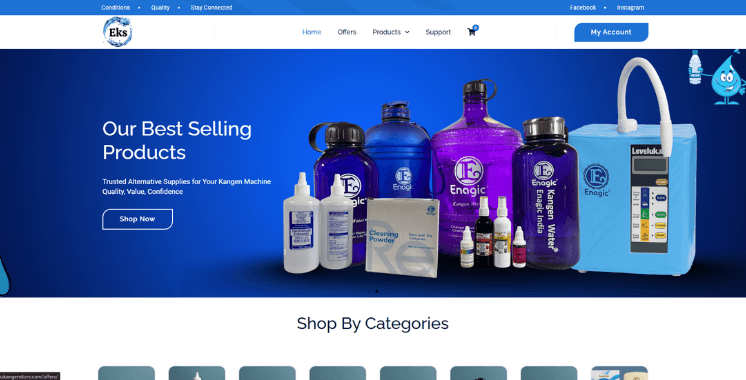 EKS Kangen Store – E-commerce Platform