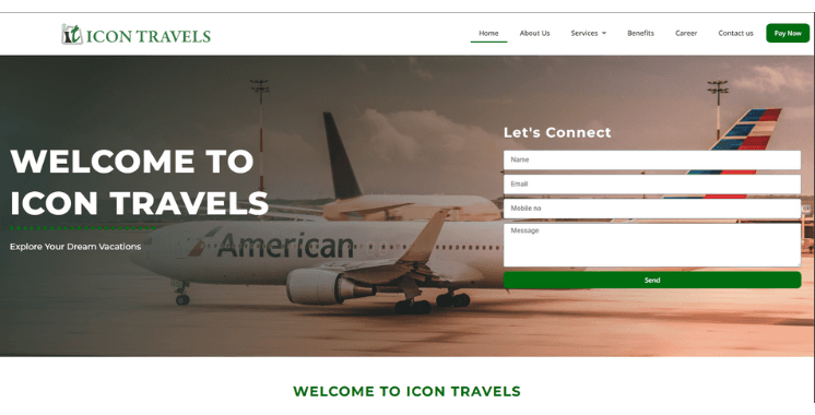 Icon Travels – Travel Booking Website